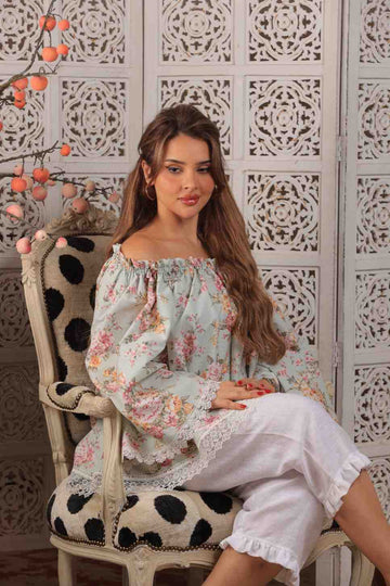 Floral Top and Pants Set