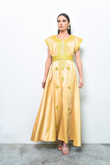 Taffeta Satin Kaftan