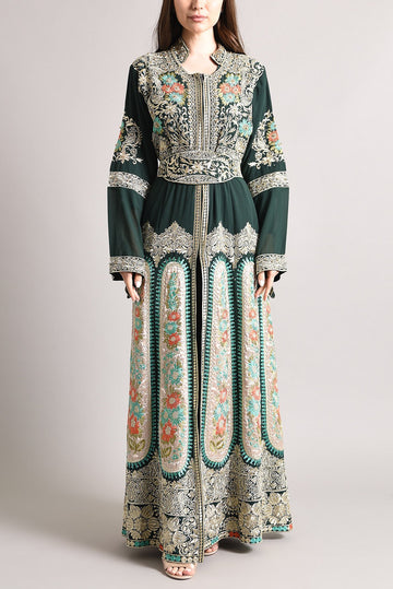 Crepe Satin Kaftan