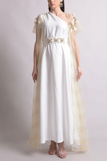 Crepe Tulle Kaftan