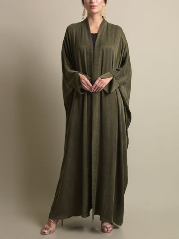 Crinkled Silk ABAYA