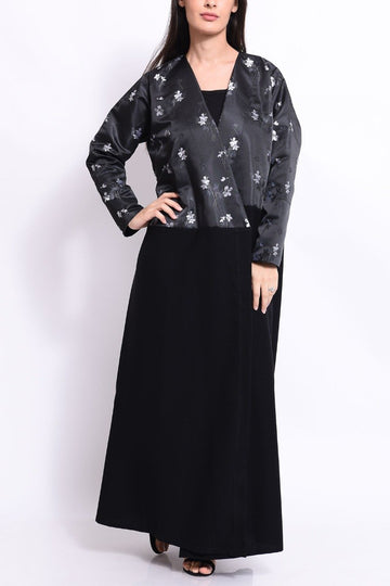 Brocade Crepe Abaya