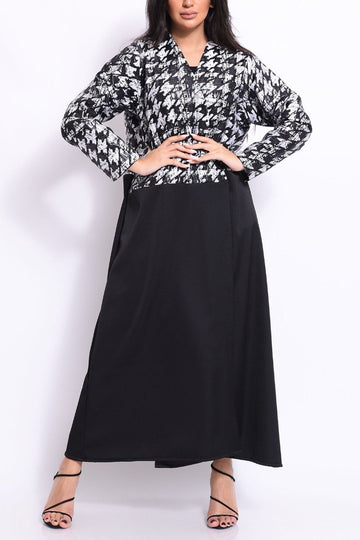 Crepe Tulle Abaya