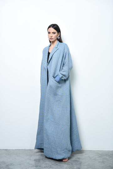 Blue Winter Abaya