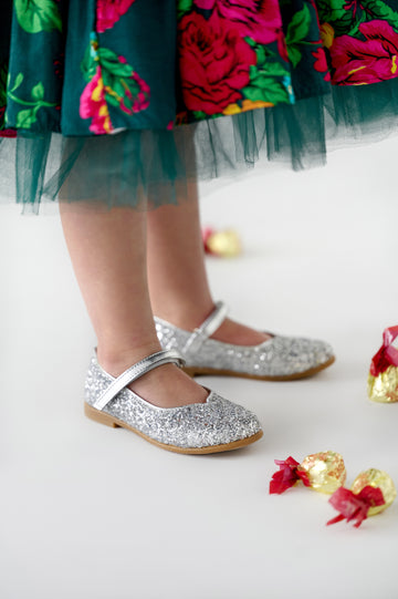 Sparkly Silver Shoes