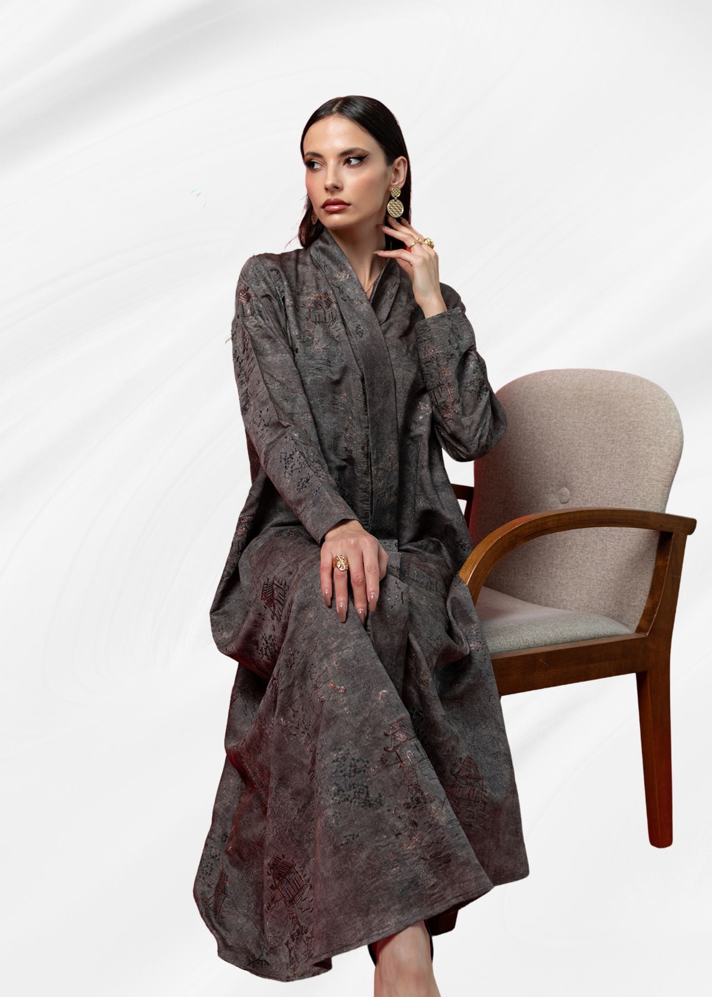 JAPANESE PRINT ABAYA