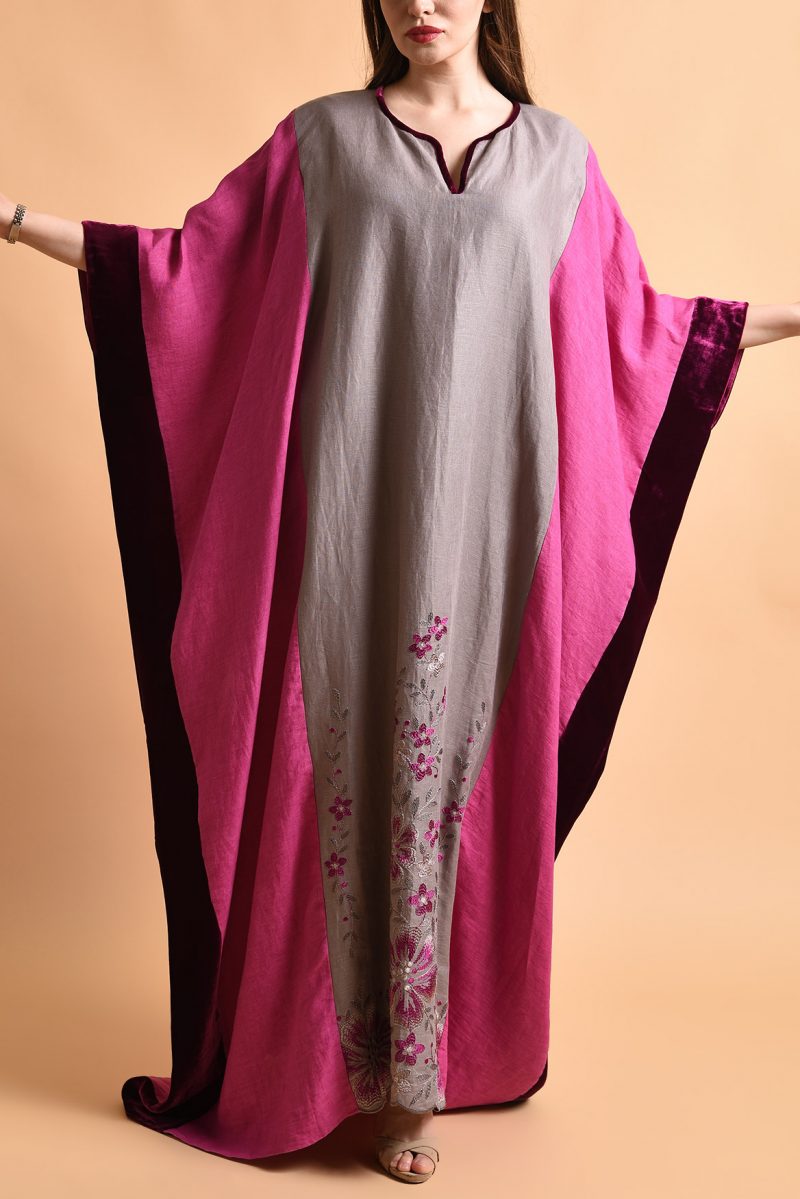 Linen Velvet KAFTAN