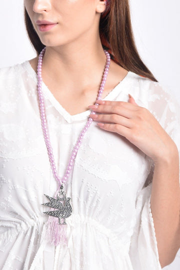 Bead Necklace With Bird